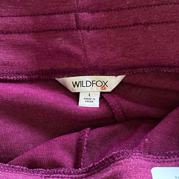 NWT Wildfox Everyday Comfy Purple Magenta Lounge Pants - Picture 6 of 10